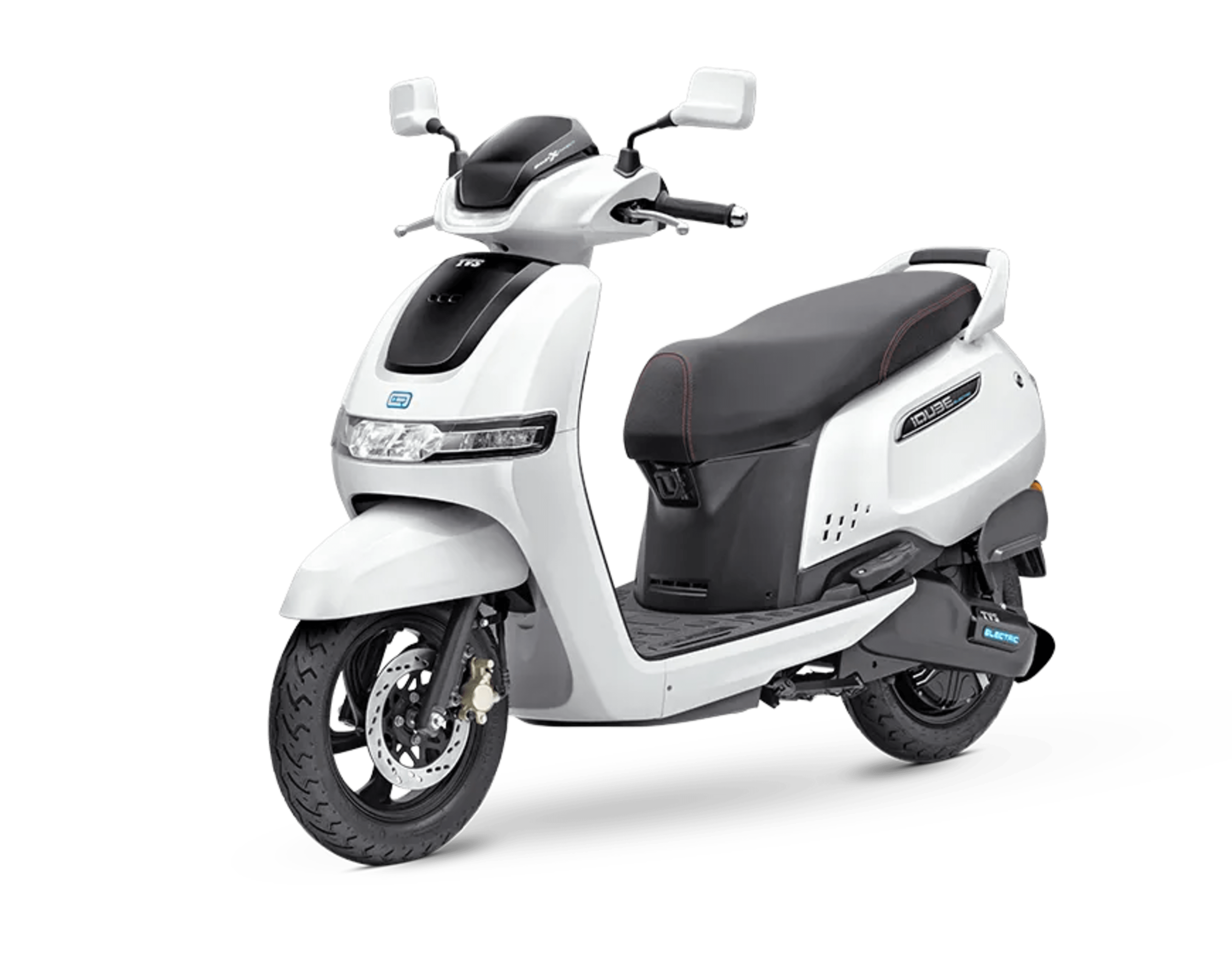 TVS iQube - Pearl White