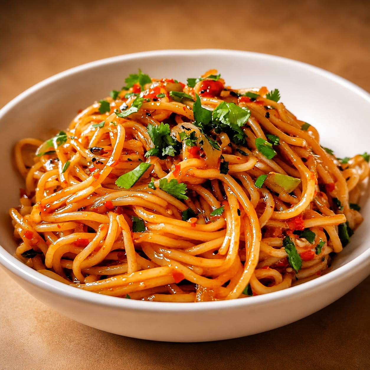 Veg Garlic Chili Noodles