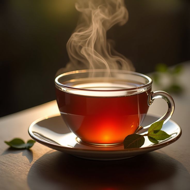 Red Tea with mint