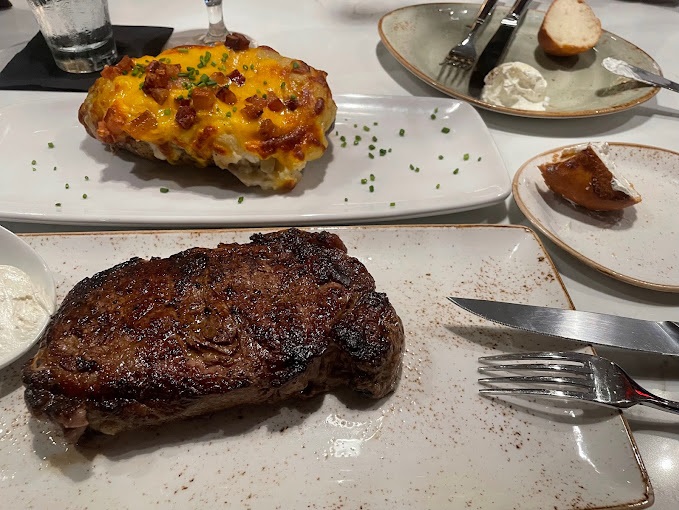 Element: steak. Seafood. Pasta
