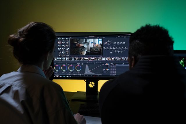 Video editor working