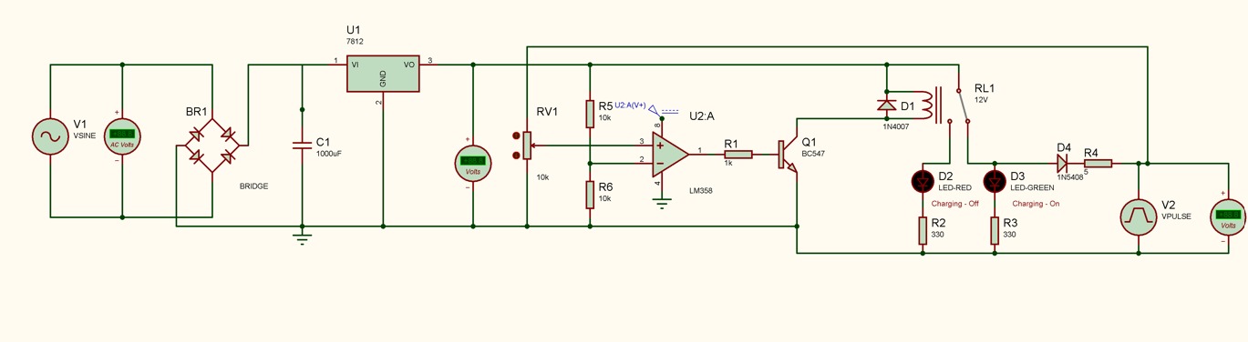 Auto Cutoff Battery Charger