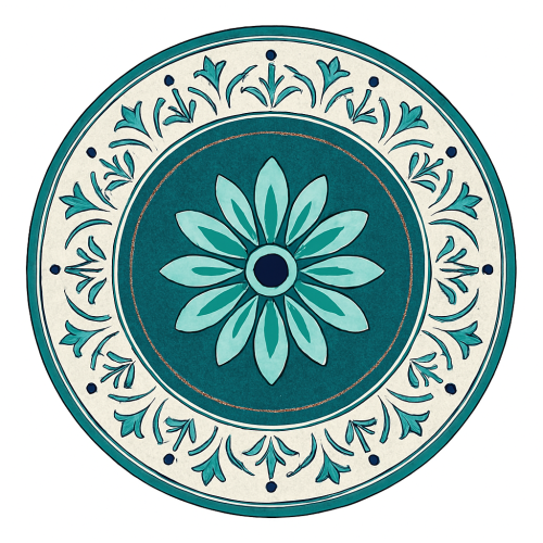 Verdant Whisper on Ceramic Decorative Wall Plate 7.5 inch