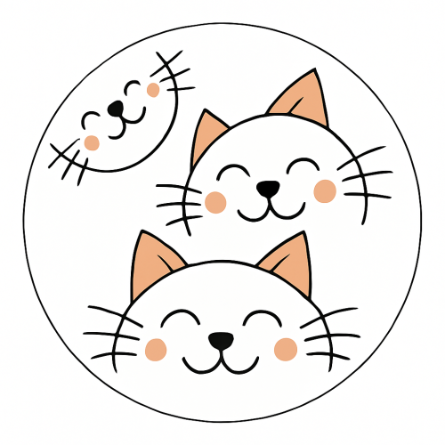 Vintage Whimsy Kitty Ceramic Decorative Wall Plate 7.5 inch