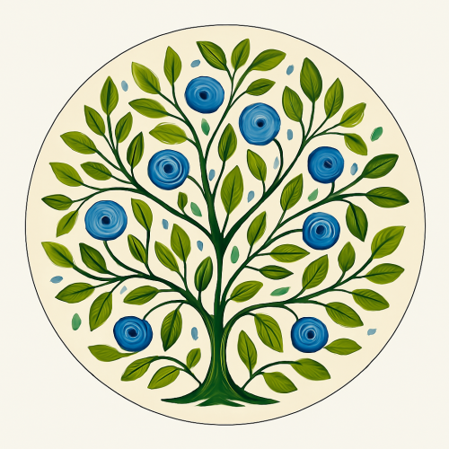 Whispering Canopy on Ceramic Decorative Wall Plate 7.5 inch