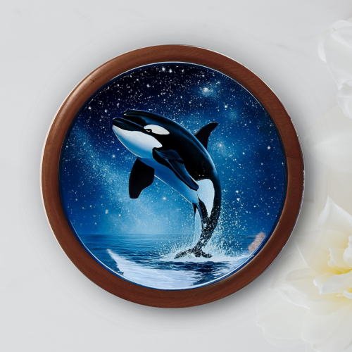 Celestial Breach Wooden Wall Plate - Image 1