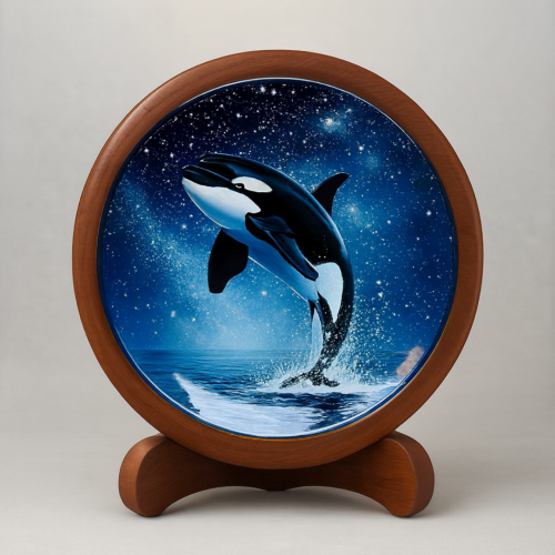 Celestial Breach Wooden Wall Plate - Image 2