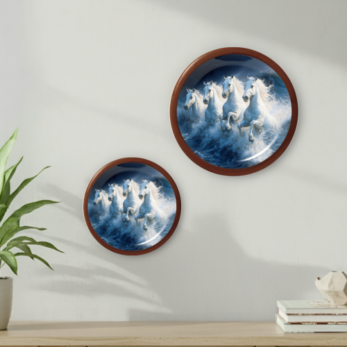 Chandra Shakti Wooden Wall Plate - Image 3