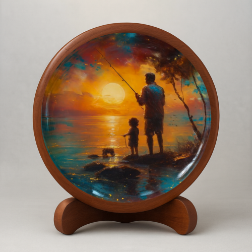 Golden Bond Wooden Wall Plate - Image 2