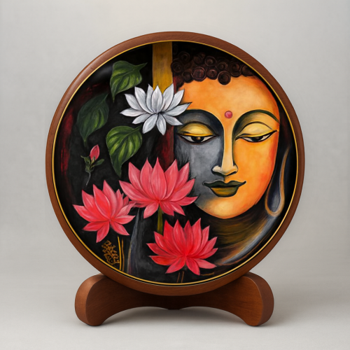 Dual Serenity Wooden Wall Plate - Image 2