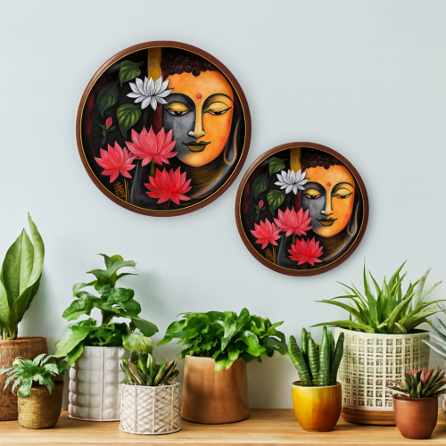 Dual Serenity Wooden Wall Plate - Image 3