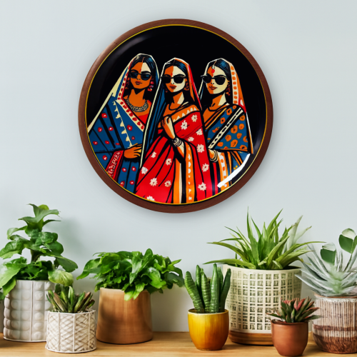 Bold Bindis Wooden Wall Plate - Image 3