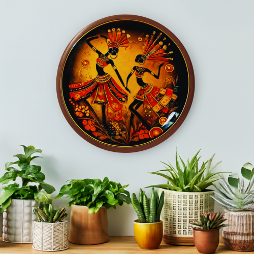 Echoes of the Drum Wooden Wall Plate - Image 4