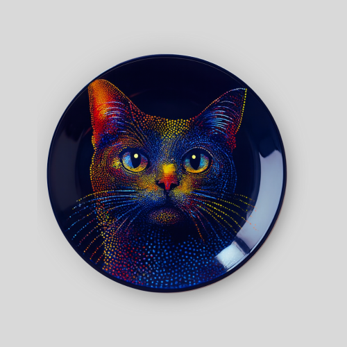 Celestial Whiskers Wall Plate - Image 1