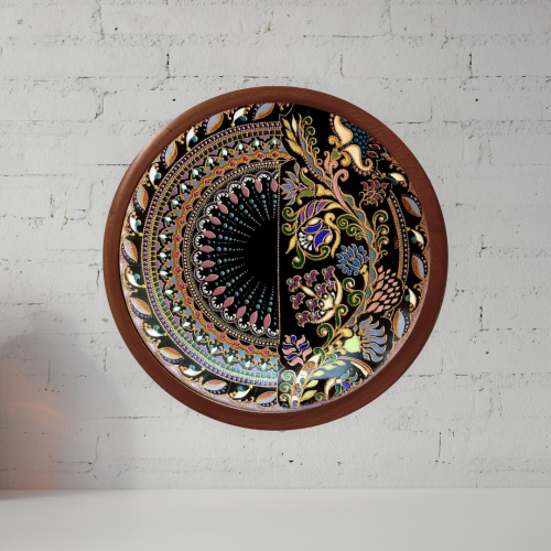Jugalbandi Wooden Wall Plate - Image 1