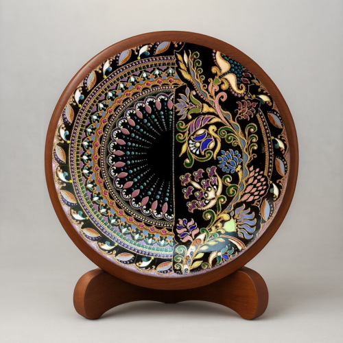 Jugalbandi Wooden Wall Plate - Image 2