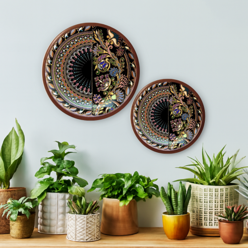 Jugalbandi Wooden Wall Plate - Image 3