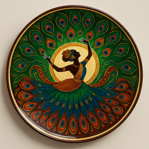 Mayur Nritya Wall Plate - Image 1
