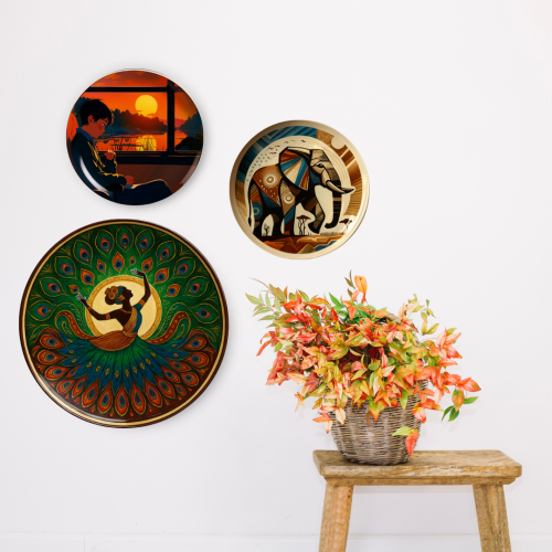 Mayur Nritya Wall Plate - Image 4