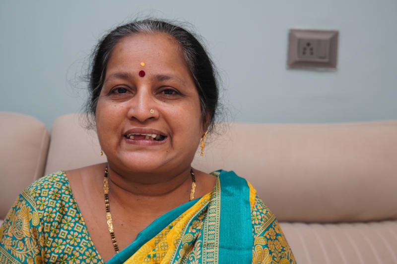 full mouth dental implants before treatment female patient mumbai