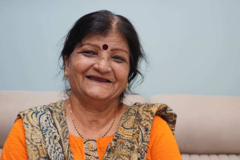 no teeth patient denture case before treatment pune female