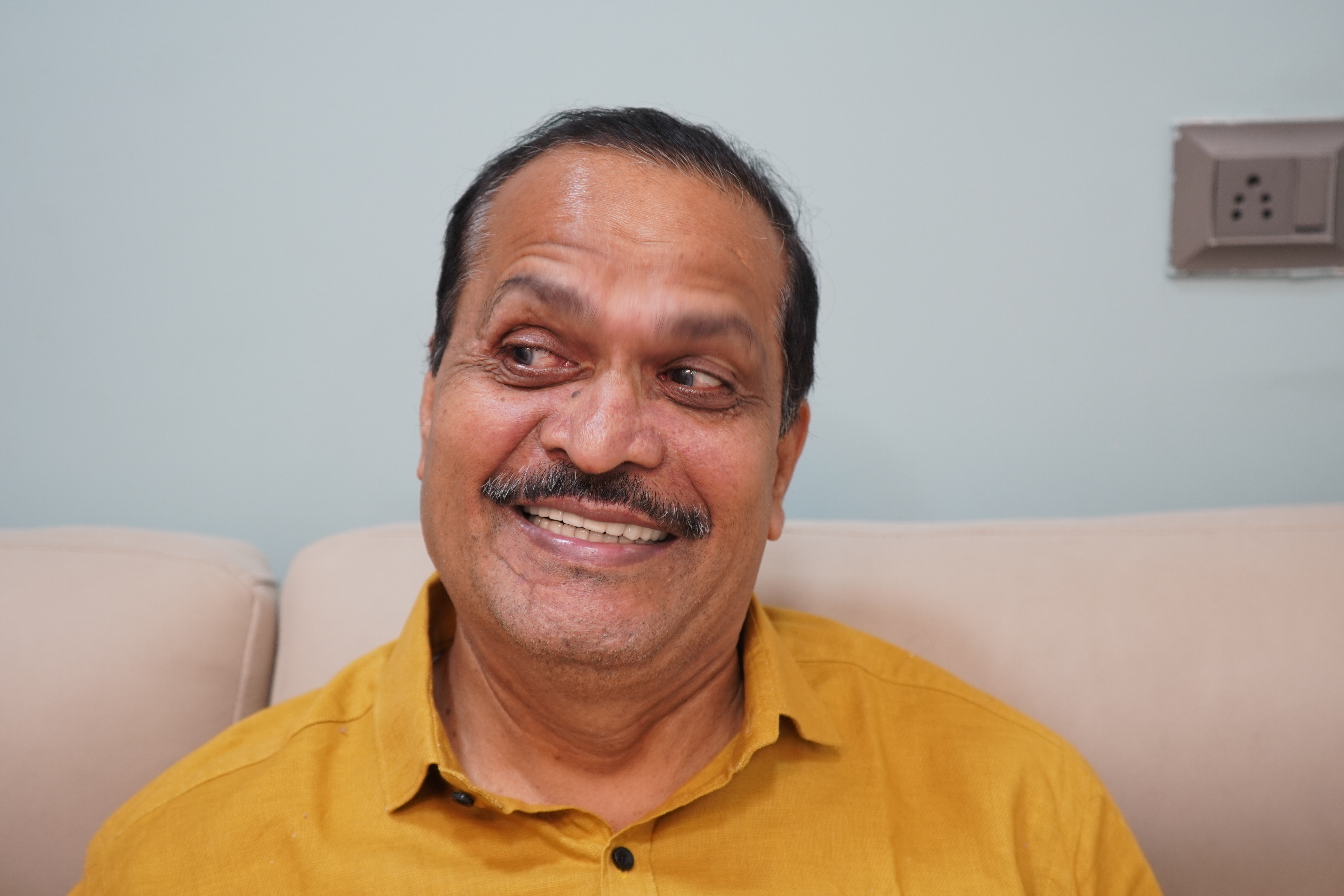 After full mouth implants Pune patient smiling result 3 days treatmen