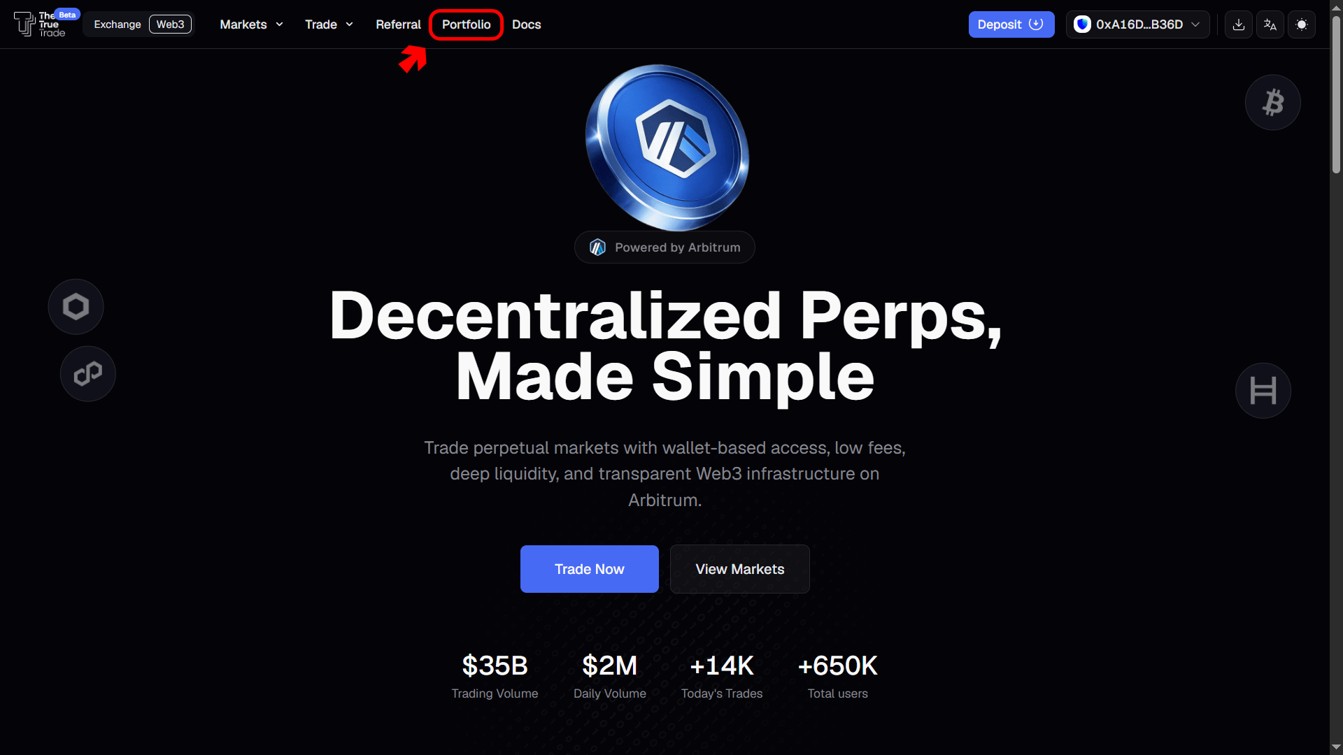 Portfolio page