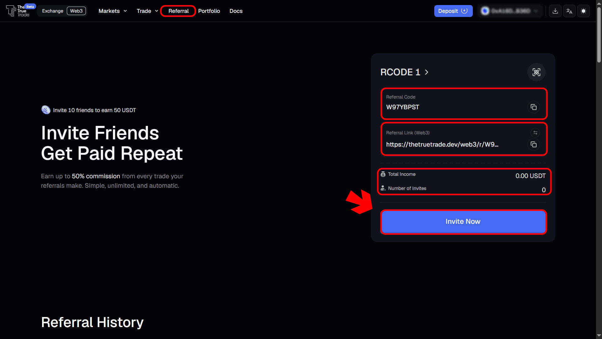 Join the referral program