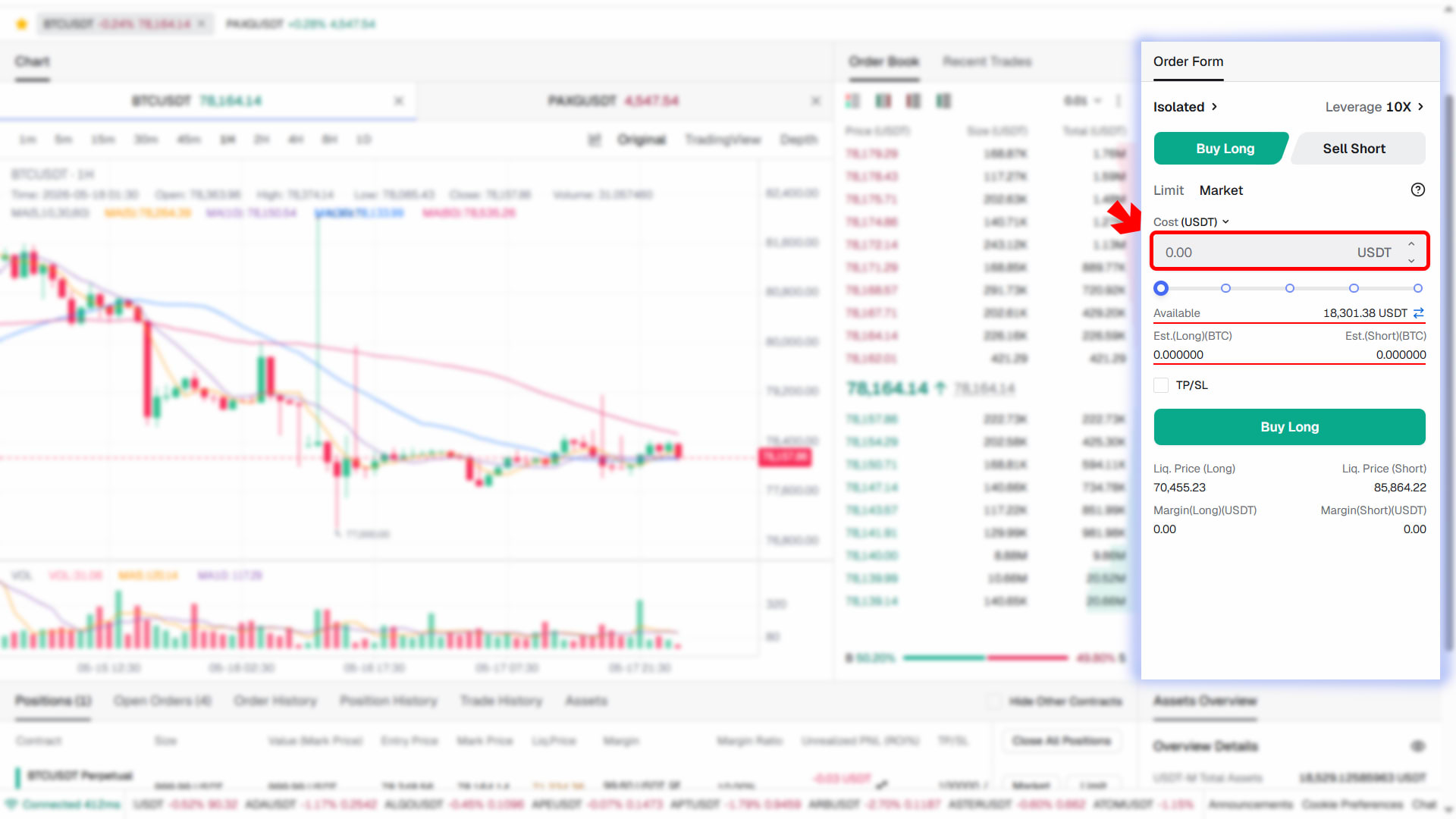 Market order execution