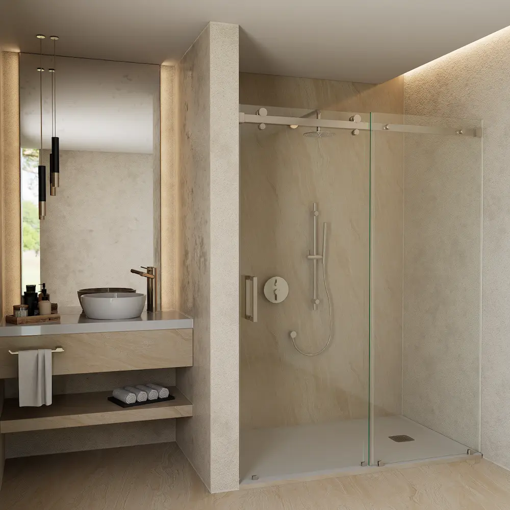 Semi-Frameless Doors