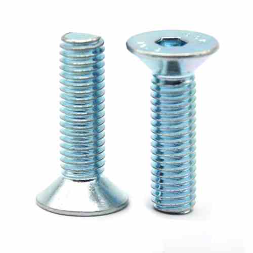 M8 CSK Allen Bolt / Screw Length 50mm TVS GI / Zinc Coated .