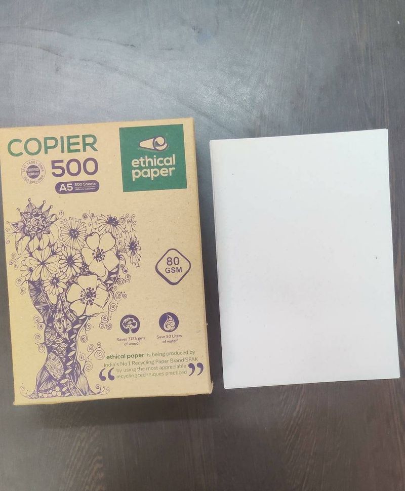 ETHICAL PAPER 80 GSM UNBLEACHED PAPER