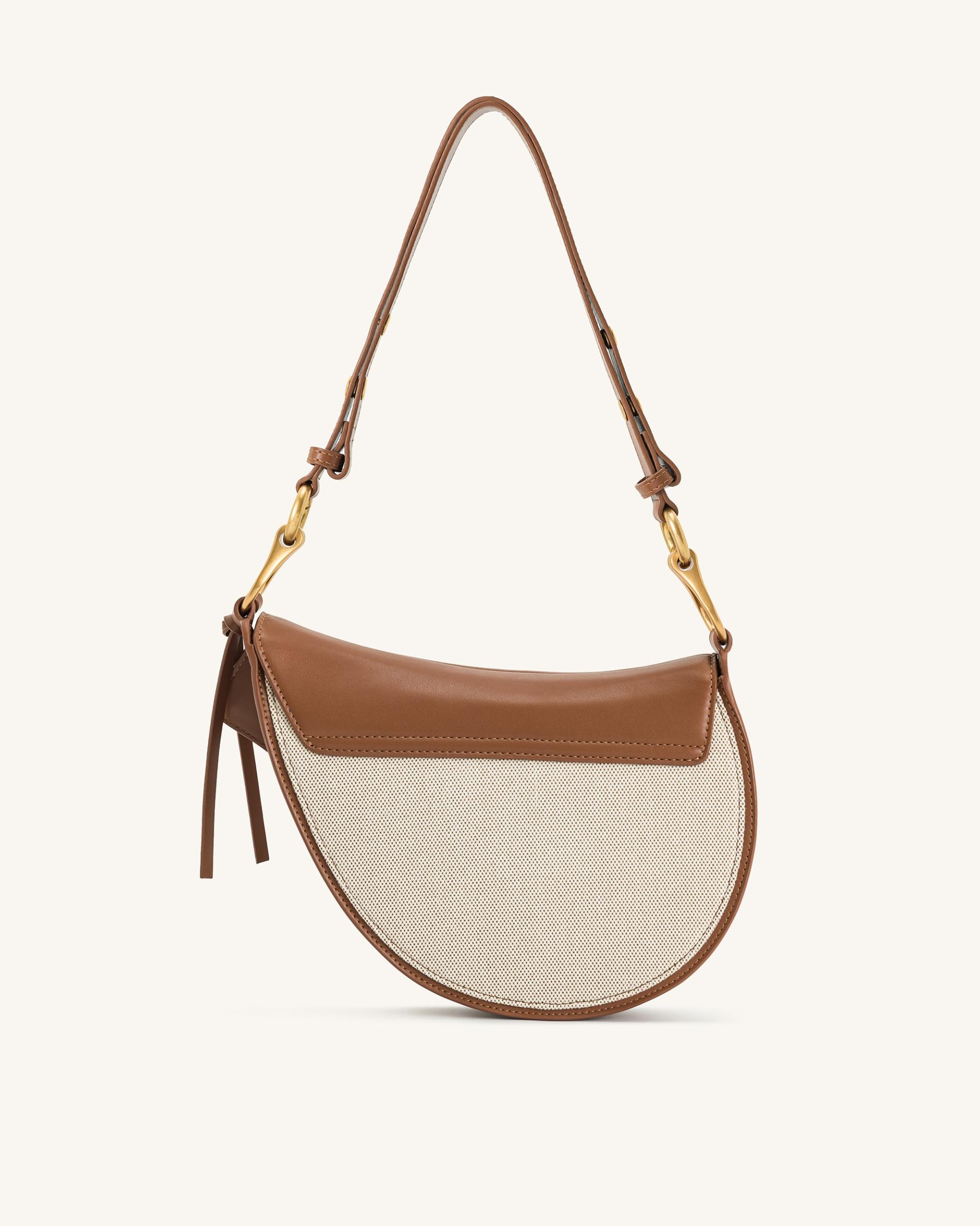 Ashlie Crossbody Bag - Brown Canvas 3