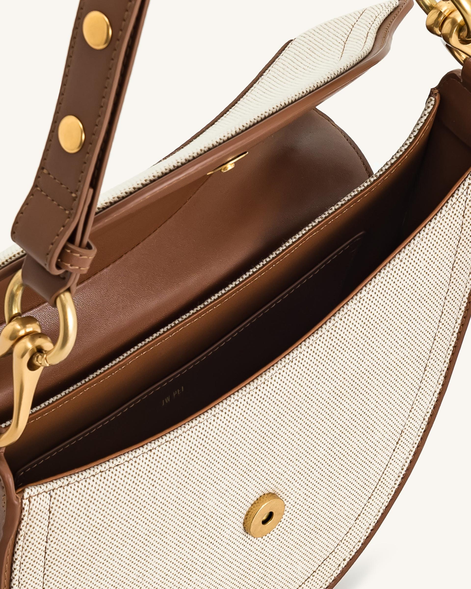 Ashlie Crossbody Bag - Brown Canvas 4