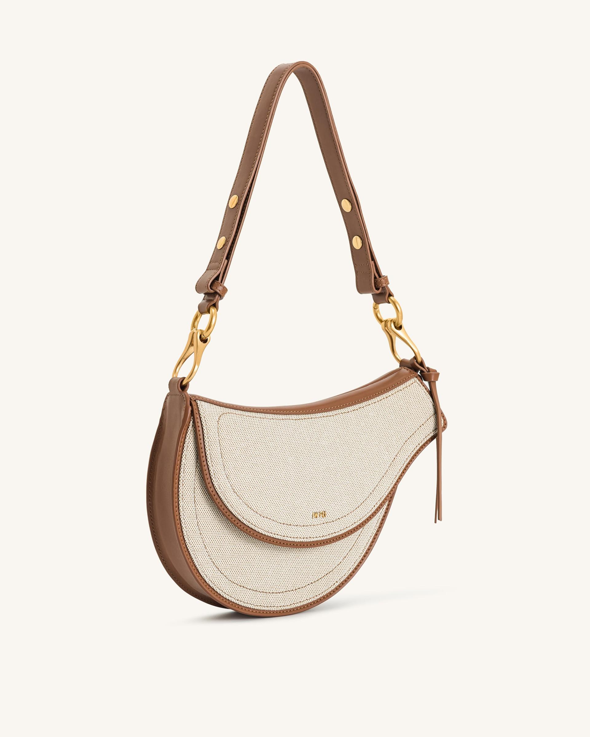 Ashlie Crossbody Bag - Brown Canvas 2