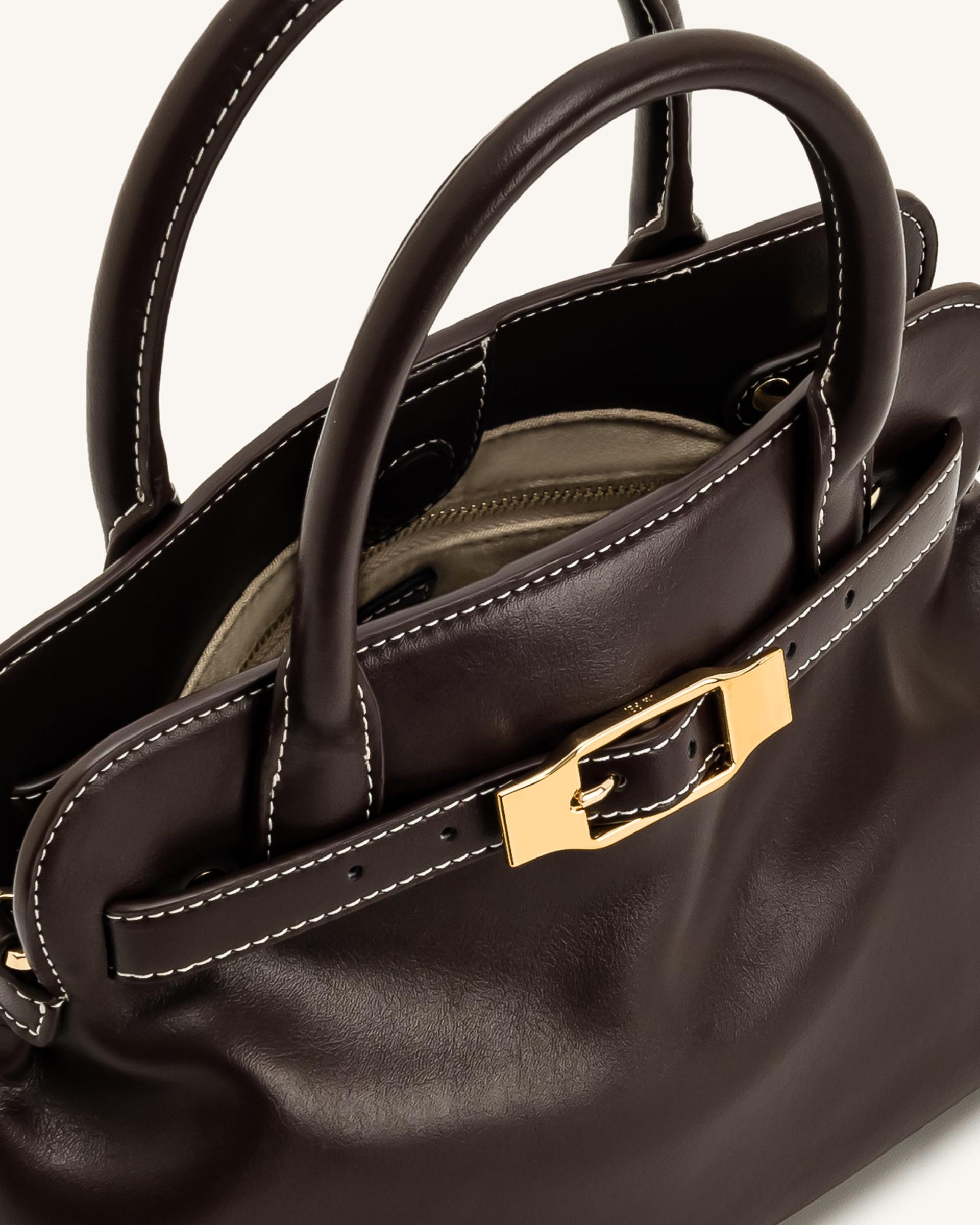 Mia Tote Bag - Dark Brown 4