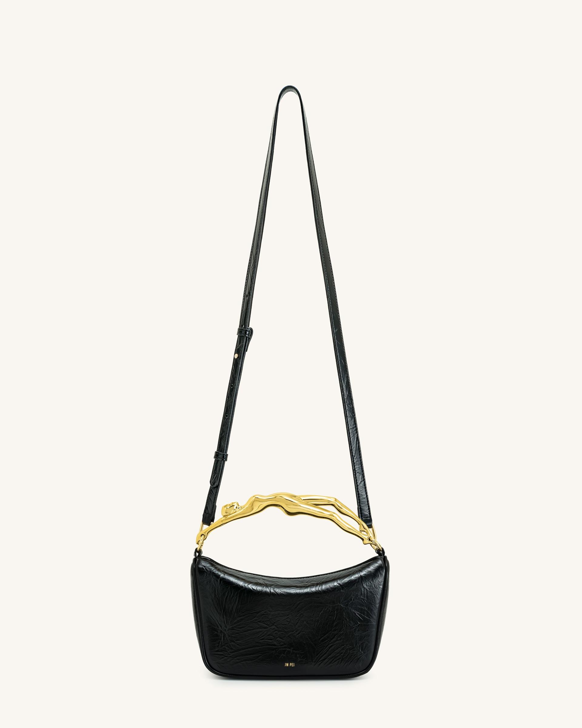Jenny Human-shaped Handle Handbag - Black 2