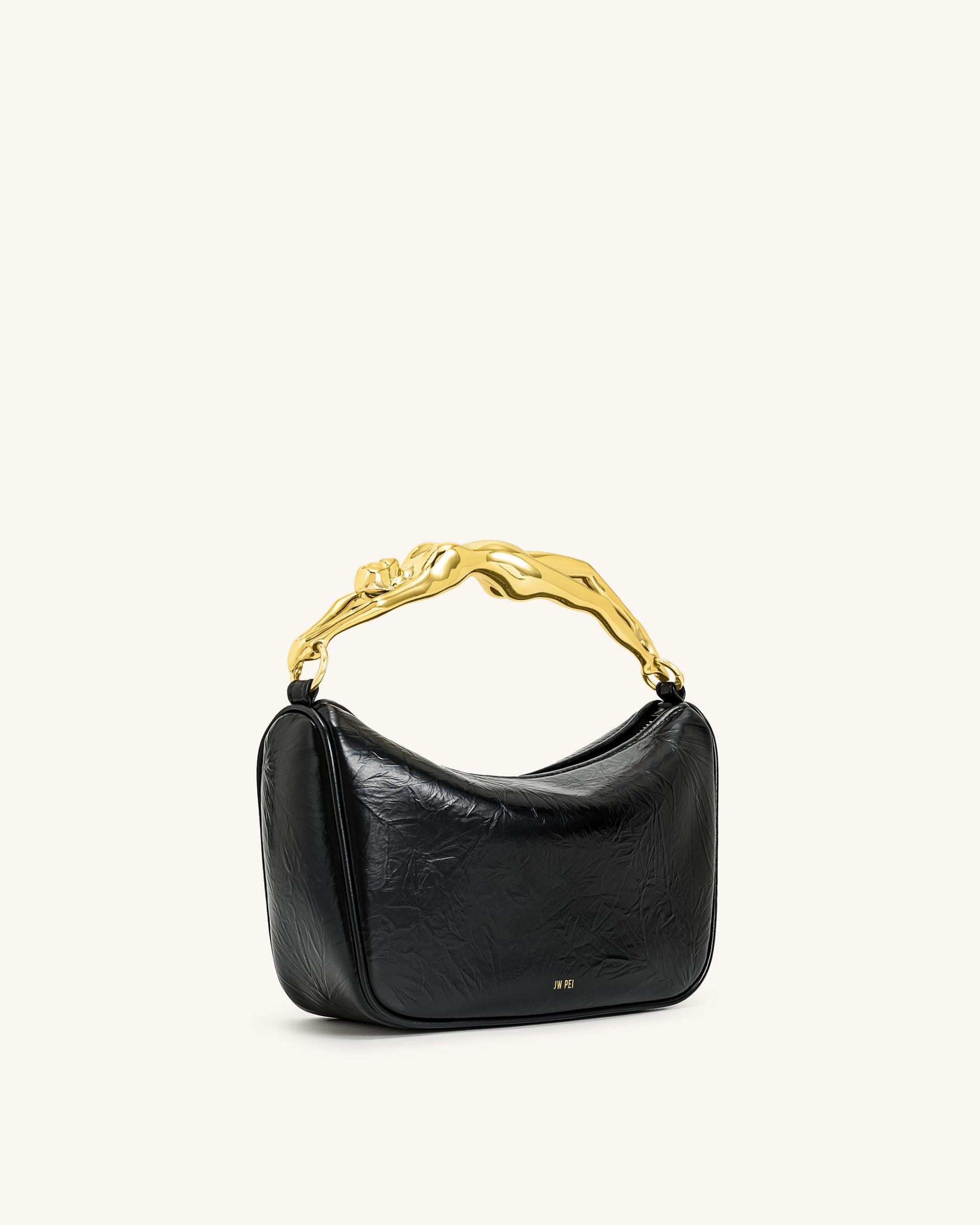 Jenny Human-shaped Handle Handbag - Black 3