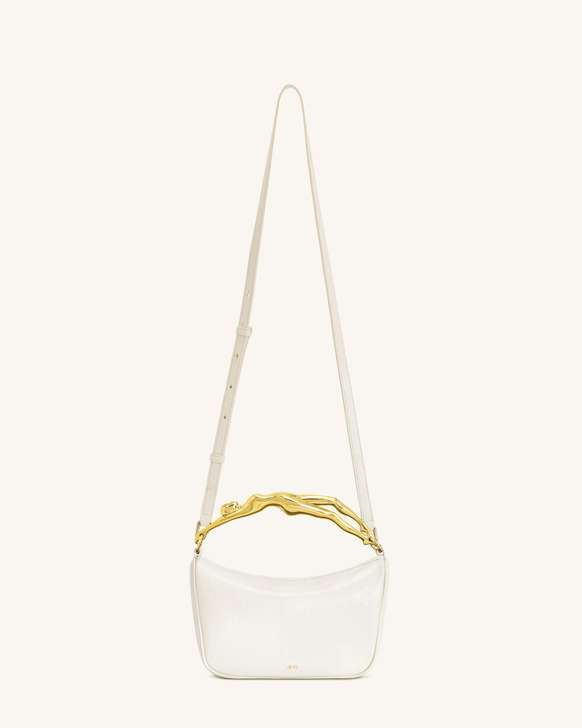 Jenny Human-shaped Handle Handbag - White 2