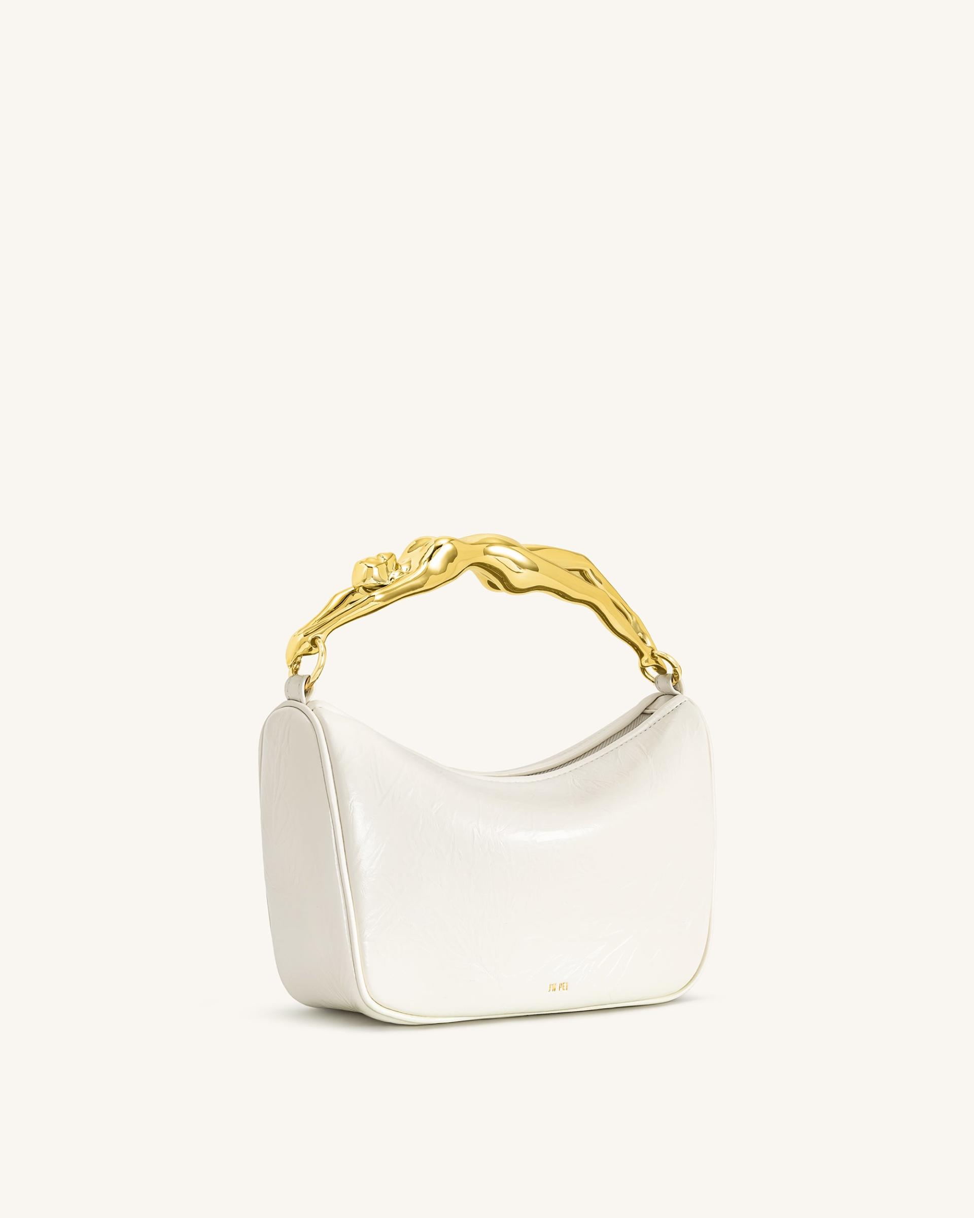 Jenny Human-shaped Handle Handbag - White 3
