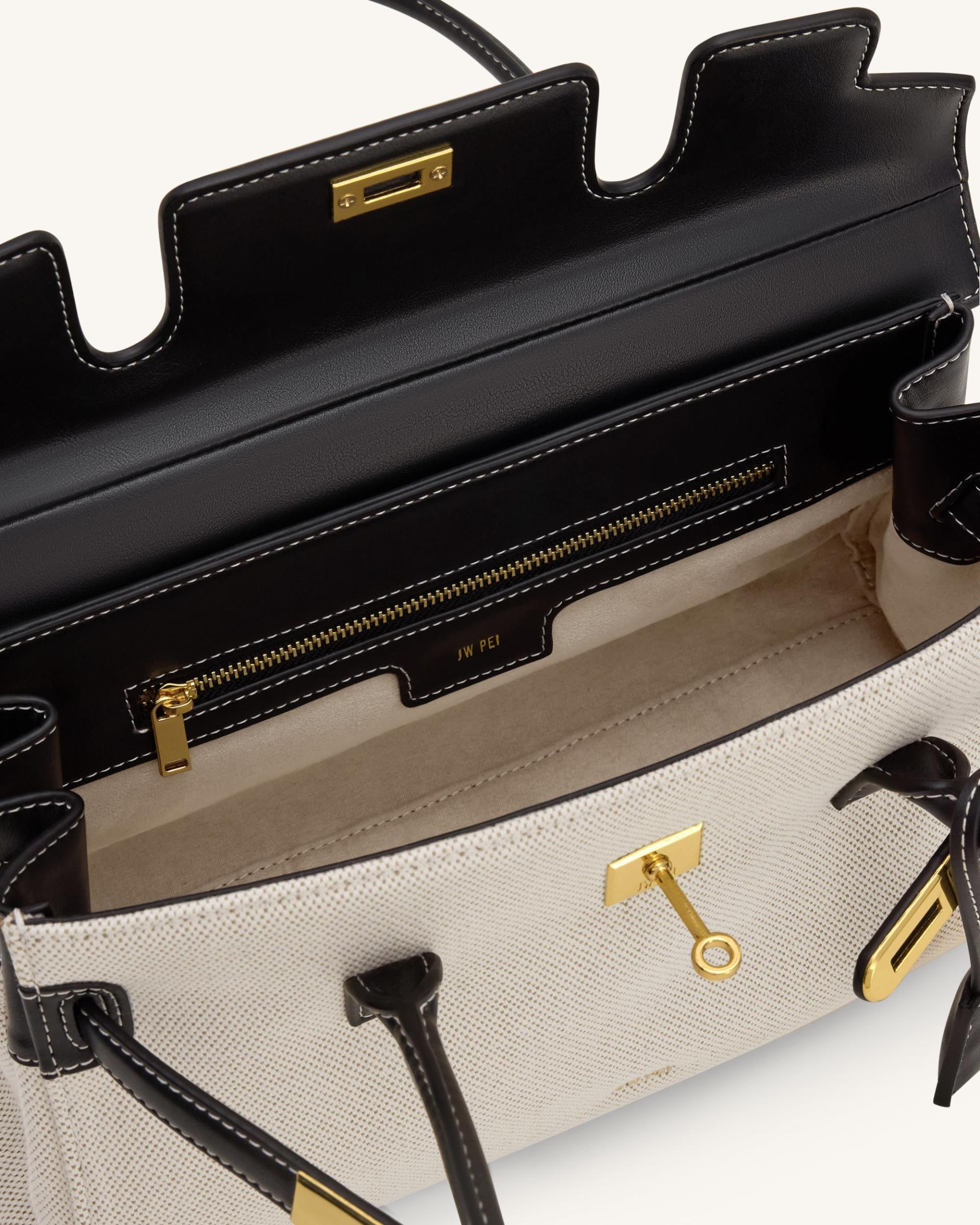 Yara Shoulder Bag - Black Canvas 4