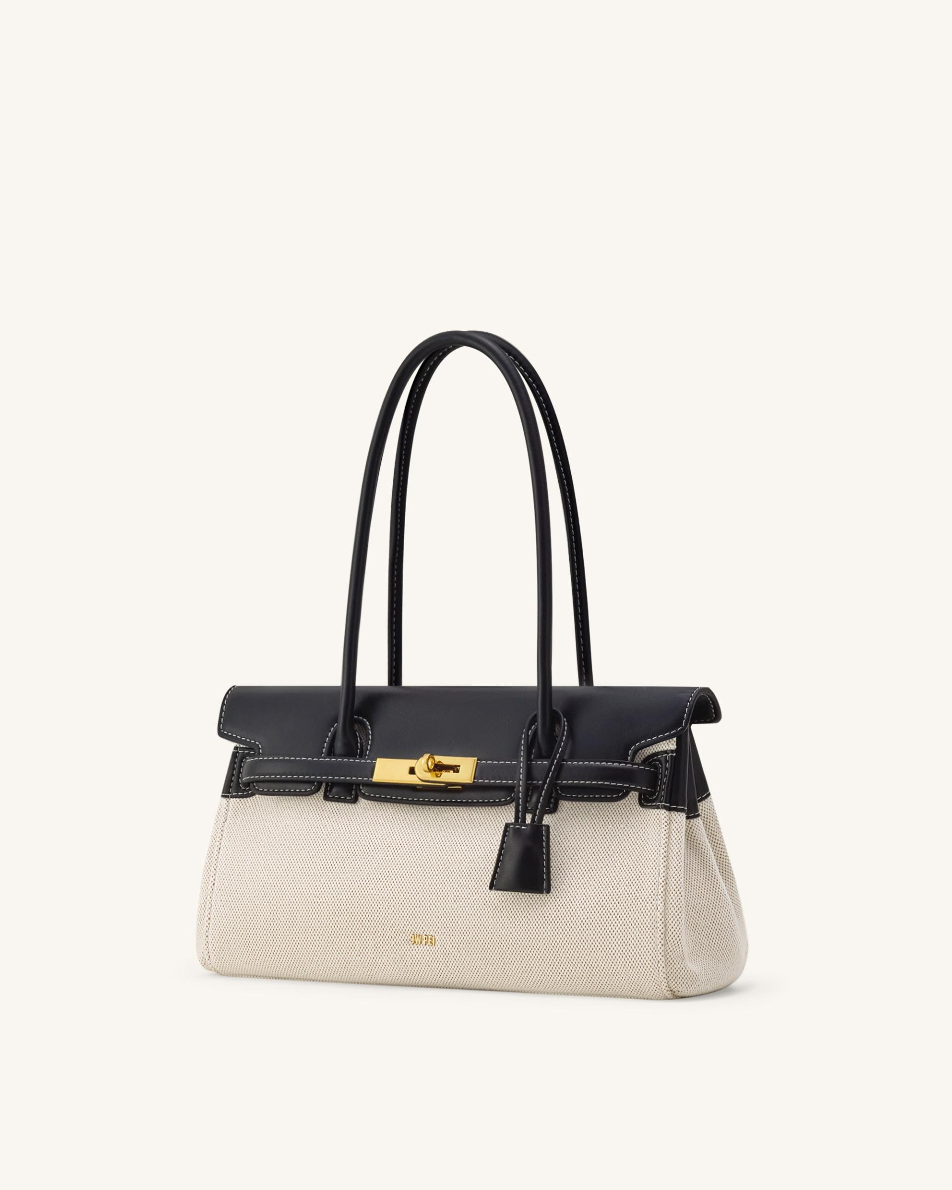 Yara Shoulder Bag - Black Canvas 2