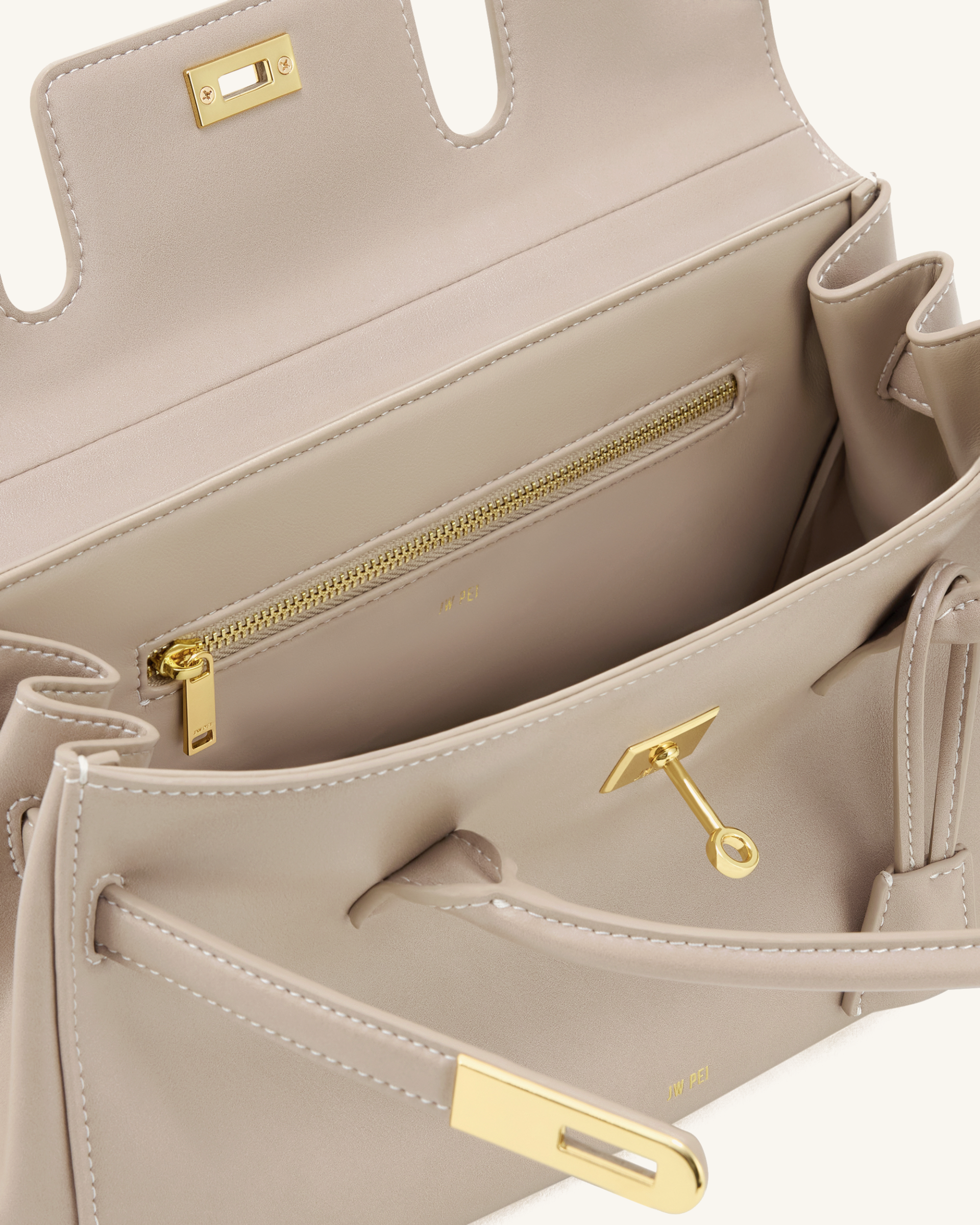 Yara Shoulder Bag - Gray Apricot 4