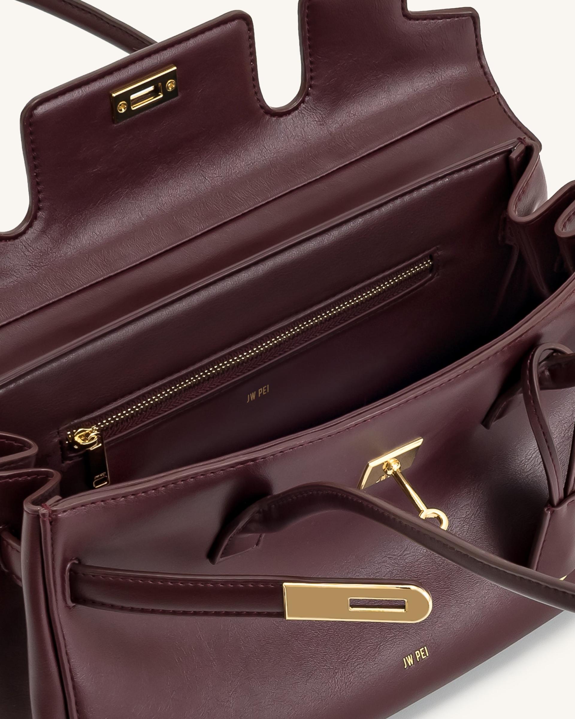 Yara Shoulder Bag - Deep Burgundy 4