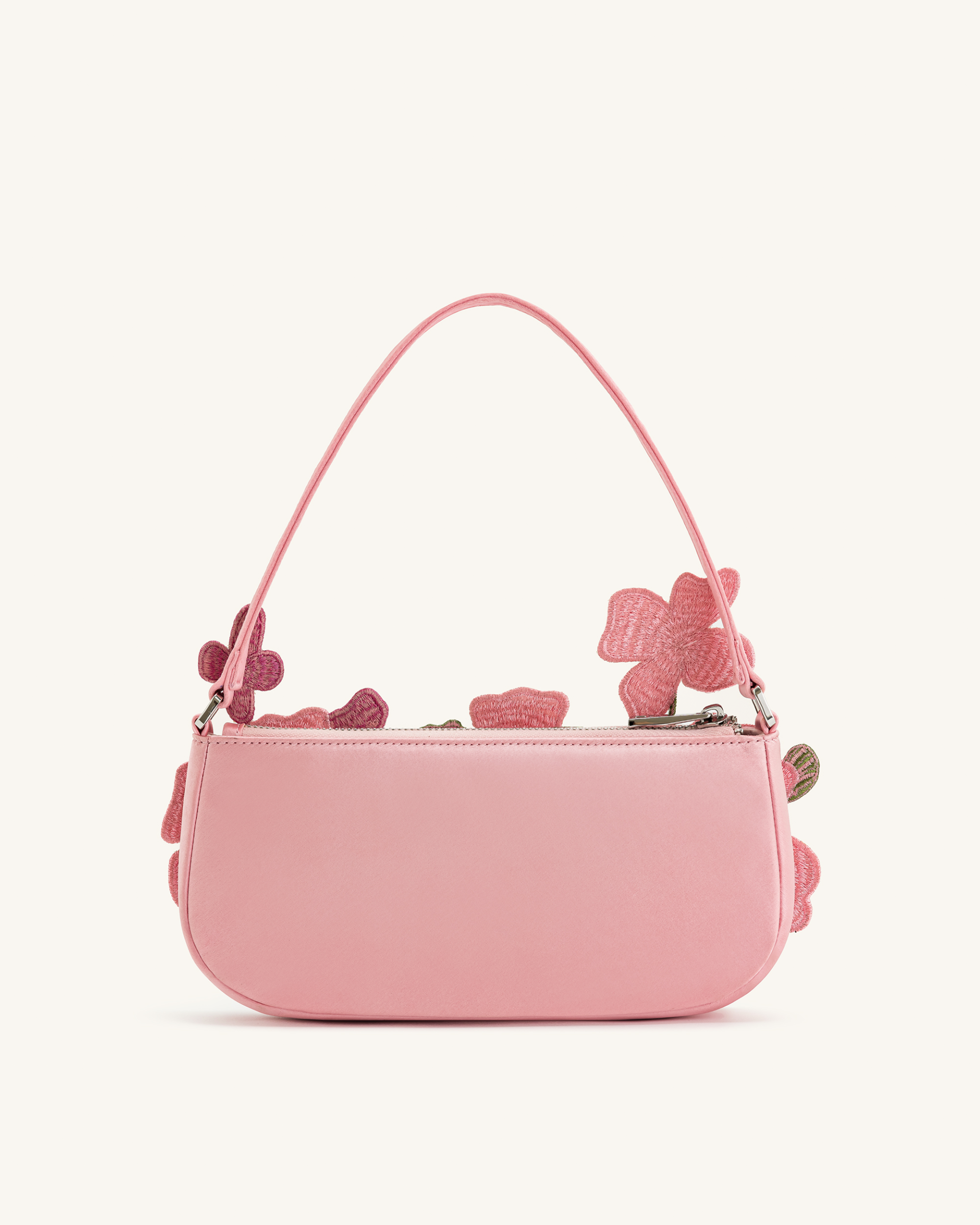 Leona Bead Embellished Shoulder Bag - Pink 3
