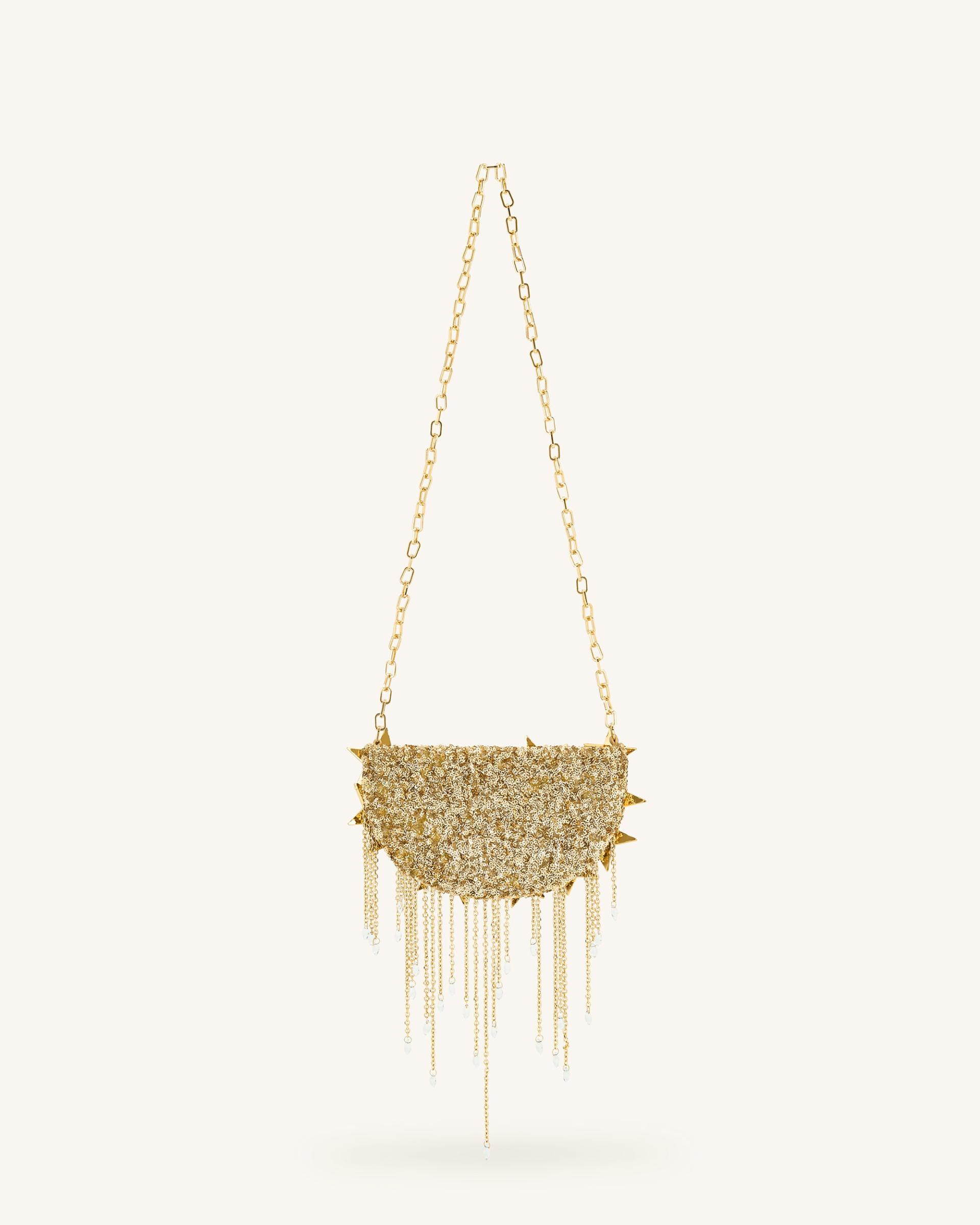 Anika Star-Embellished Chain Bag - Gold 4