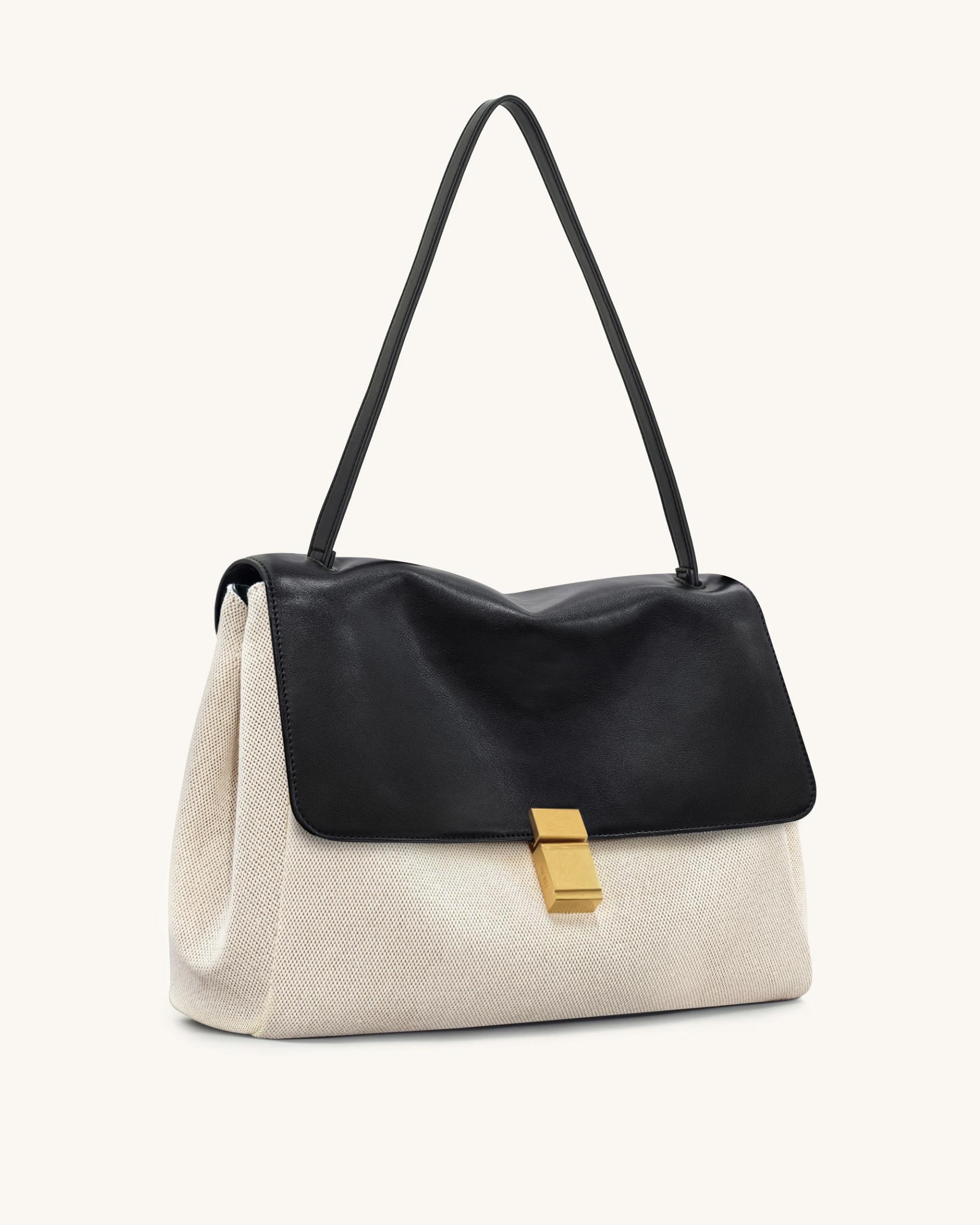 Hilary Shoulder Bag - Black Canvas 2