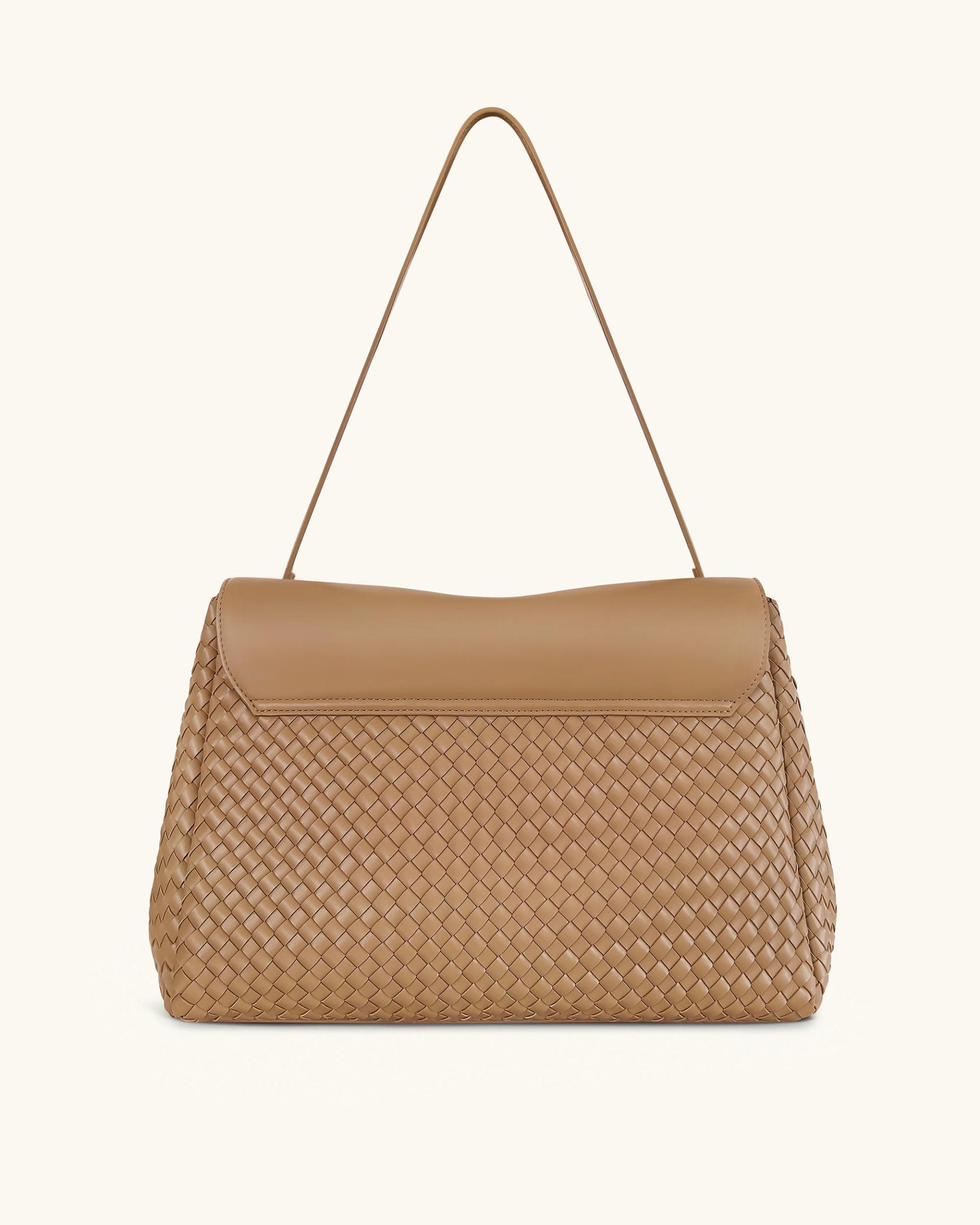 Hilary Woven Shoulder Bag - Camel 3