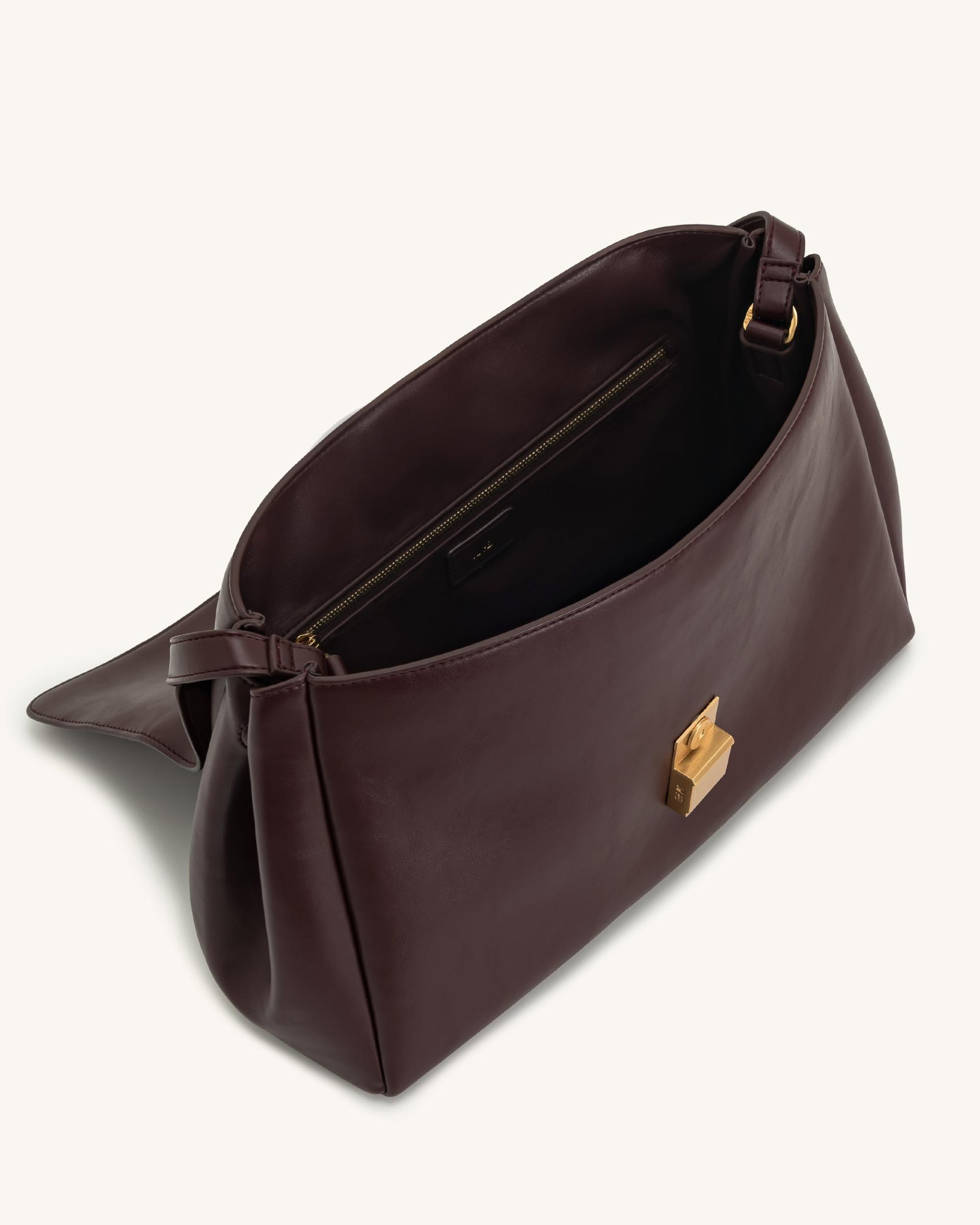 Hilary Shoulder Bag - Deep Burgundy 4