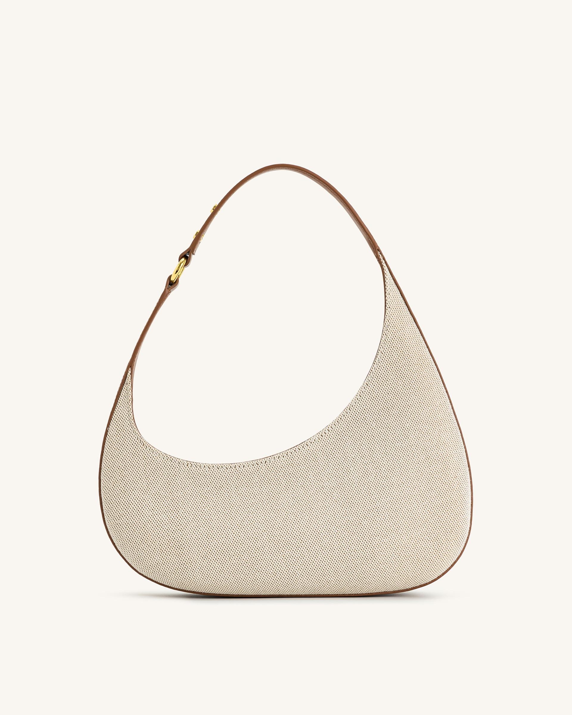 Harlee Shoulder Bag - Brown Canvas 3